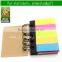 Spiral sticky Note book with flags