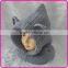 knitted hooded scarf hat animal hood hat boys crochet hats