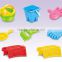 hot summer products plastic sand box toys beach castle wall toy set