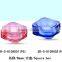 suqare colorful plastic eyes cream lotion bottle cosmetic cream empty jar cream container with cap
