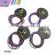 2mm non-metal double color elastic ponytail holders