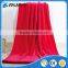 popular 100% polyester super soft solid color flannel blankets