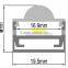 Liner square suspended aluminum led channel with clear lens