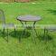 stainless steel bistro table, stainless steel chair, galvanized steel chair
