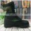 Black genuine leather military canvas leather jungle boots army boots