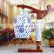 wholesale blue and white ceramic table lamp for bedroom light