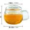 borosilicate clear coupling glass tea cups