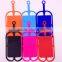 Wholesale fashion gift for cellphone customized logo lanyard silicone card holder mobile