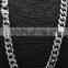 In Stock Best Quality Shiny Polished Silver Mens 15mm wide Cuban Statement Necklace 316l Stainless Steel Curb Chain