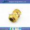 Ultrasonic Brass Threaded Inserts for Plastics, Furniture Insert Nuts for Wood, Connection Brass Insert ppr Pipe Fittings