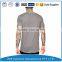 high quality customized t shirt with asymmetric front in grey