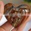 Natural Agate Heart With Skeletons Face