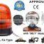 E-MARK Revolving Halogen Warning Light, ECE MARK Rotating H1 Halogen Warning Beacon(SR-BL-501RF-1) 3 Bolts Fix Type Beacon Light