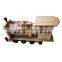 Wooden educational block train