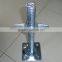 Cold galvanized hollow scaffolding jack base/u head