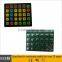 China Custom low MOQ and high quality electrical metal dome membrane keypad keyboard with PCB board assembly