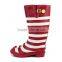 New style of colorful stripe rain boot
