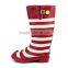 New style of colorful stripe rain boot