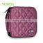 Fashion Purple 32 Capacity PVC Fabric DVD Case CD Holder personalized cd case multi disc dvd cases