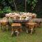 Teak Root Furniture Indonesia - Teak Root Round Dining Table