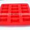 Wholesale BPA free FDA approved food grade micrawave oven safe 15 cavity dog bone silicone soap molds