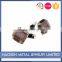 Good Design Mens Jewelry Pink and Coffee Stone Hot Sell Cufflinks
