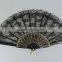 Hot sale shell shape lace fan plastic party hand fan