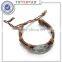Vintage genuine leather Europe style wide leather men women unisex bracelets, punk style handmade cowhide bangles