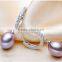Fashion fancy pearl earring AAA 8-9mm drop stud freshwater pearl earring