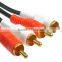 2RCA to 2RCA cable with gold plated 5m