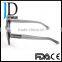 Fashion Dark Lens Sunglasses Double Bridge Acetate Grey Sunglasses
