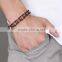 316 L stainless steel red black color motorcycle chain bracelet
