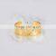 Latest design vogue jewellery 18k gold plated cuff bangle