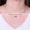 S050 S925 Secret Love Engraved Logo Custom Heart Bead,Pave Pink Zircon Slipped Charm