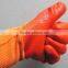 rubber gloves green blue red rubber coated gloves for contruction