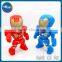 C-89 Iron Man Bluetooth Speaker with LED Flash Light Deformed Arm Figure Robot Portable Mini Wireless Subwoofers TF FM USB Card