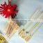 Food grade bamboo natural color bamboo skewer 20 cm with custom logo in BBQ tools