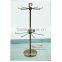 2-Level Detachable Spinning Counter Metal Wire Key Ring Display Stand