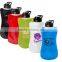 850ml Big Food Grade Plastic Folded Water Bottle,big Mouth Carabiner Cap Water Bottle