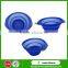 Multifunction silicone collapsible bowl / silicone mixing bowl
