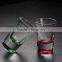 30ml shot glass with colored bottom