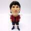 2018 world up football player figure with USB,Messi football figures,USB custom plastic football figure