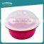 Multifunctional kitchen fruit vegetables wash bowl double-deck round plastic colander and bowl set