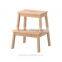 Home Indoor Solidwood Step Stool Beech wood 2 tier ladder step