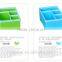 Plastic Cosmetic Organizer Pink Display Case Box Office Desk Dividers Storage Box