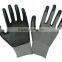 10 guage black seamless knitted liner, grey latex palm coating, crinkle finish
