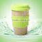organic natural rice husk mug and cups with silicone lid+sleeve