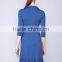 ladies formal one-piece dresses classic collar elbow length sleeves Nursing Shirt Dress maternity clothing wholesale
