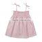 New arrival sleeveless embroider off shoulder frocks little girl princess dresses
