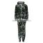 New fashion 100% polyester outdoor fitted camo onesie adult